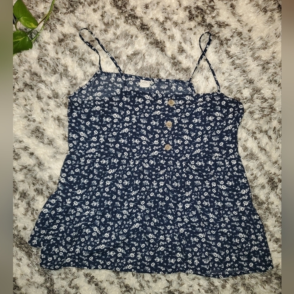 Paper Crane Navy Blue Tank Top 💙